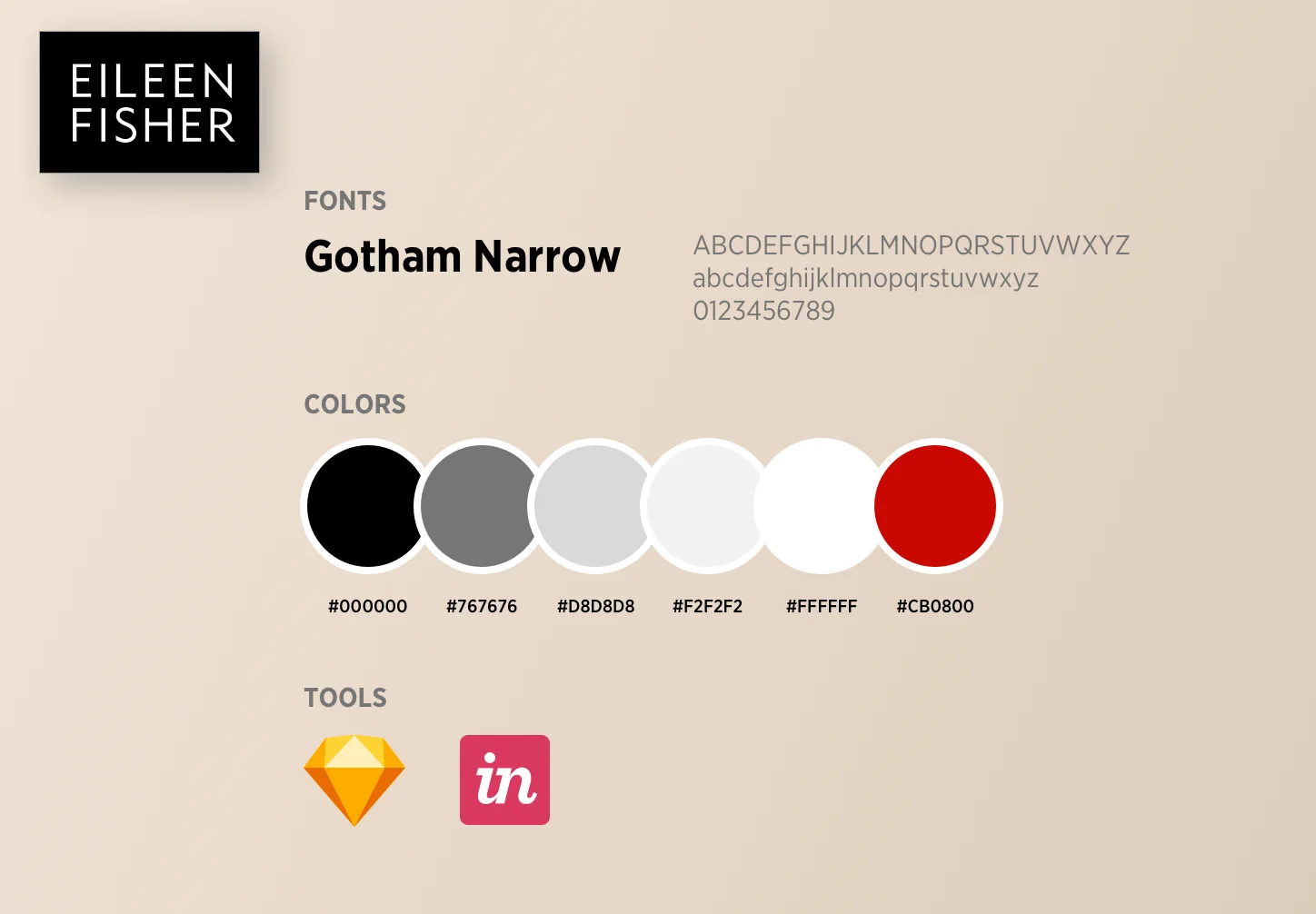 EILEEN FISHER Events project guidelines